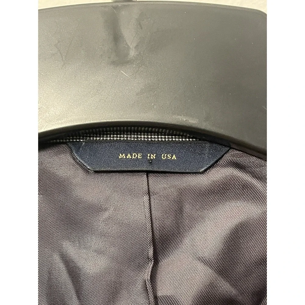 Brooks Brothers Loro Piana‎ Blazer Men 46L Long Grey Super 110s Wool Sport Coat